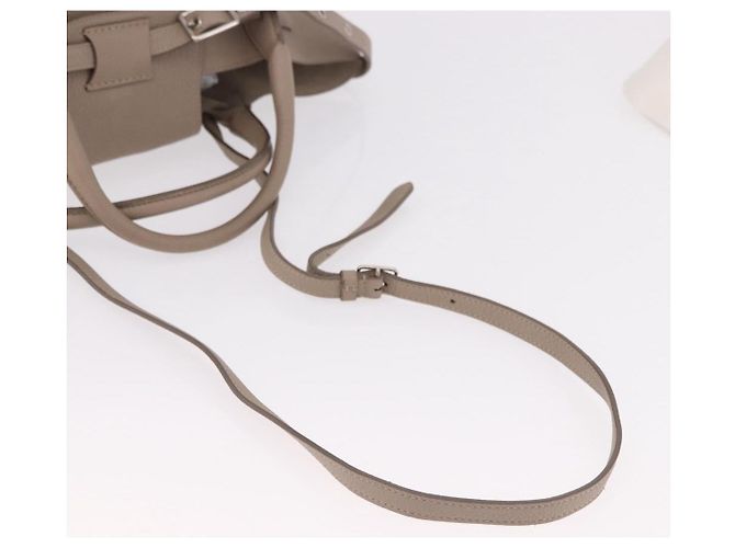 Céline CELINE Big Bag Small Hand Bag Leather Gray Silver - vista 8