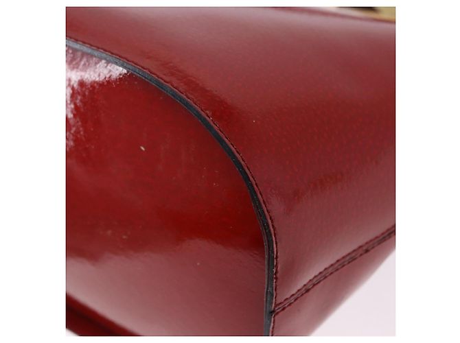 Céline CELINE Shoulder Bag Patent leather Red Gold - vista 10
