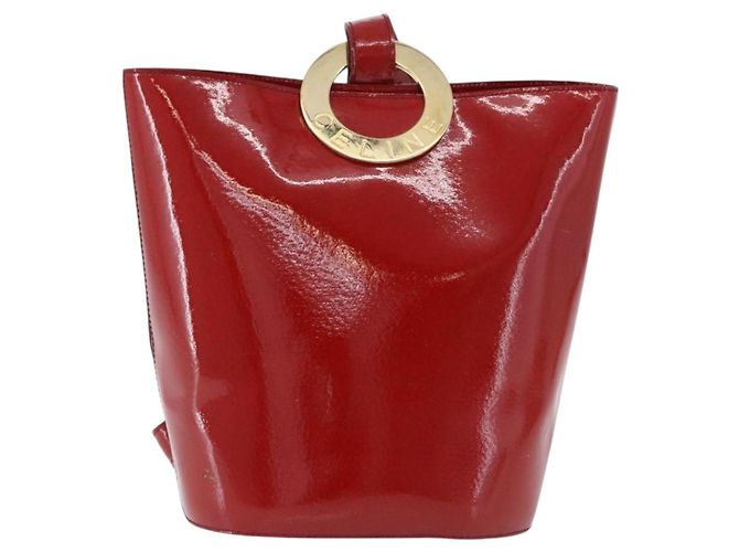 Céline CELINE Shoulder Bag Patent leather Red Gold - vista 13