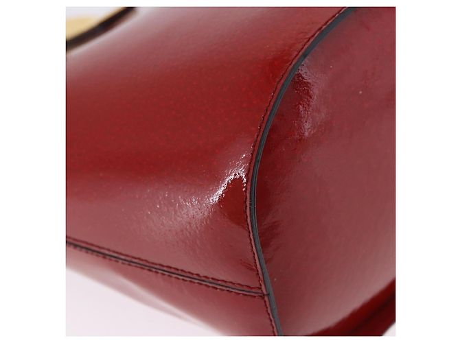 Céline CELINE Shoulder Bag Patent leather Red Gold - vista 16
