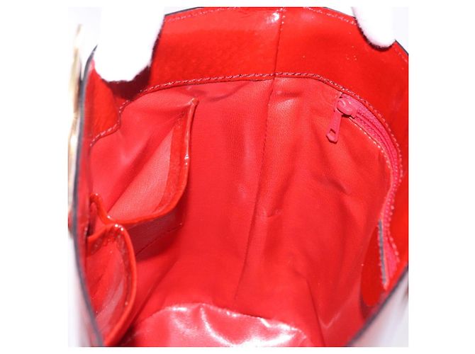 Céline CELINE Shoulder Bag Patent leather Red Gold - vista 20
