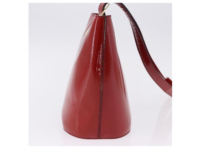 Céline CELINE Shoulder Bag Patent leather Red Gold - vista 3