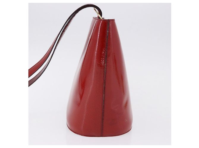 Céline CELINE Shoulder Bag Patent leather Red Gold - vista 5