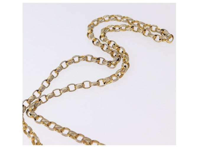 CHANEL Matelasse Chain Shoulder Bag Satin Pink Gold CC - vista 14