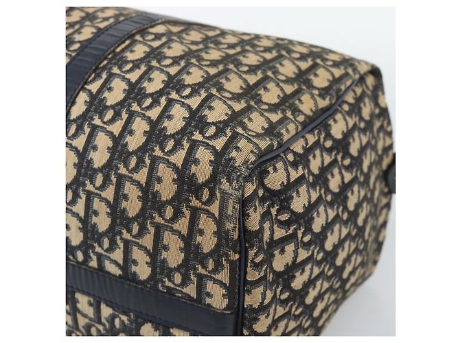 Christian Dior Trotter Canvas Boston Bag Navy Silver - vista 15