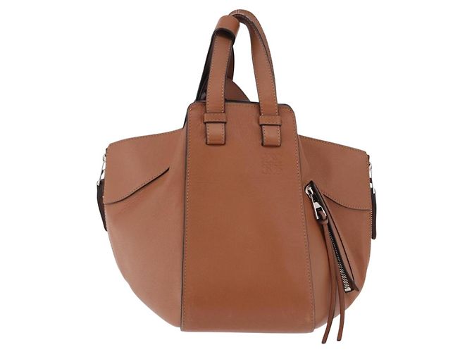 LOEWE Hammock Small Hand Bag Leather 2way Brown Silver - vista 13