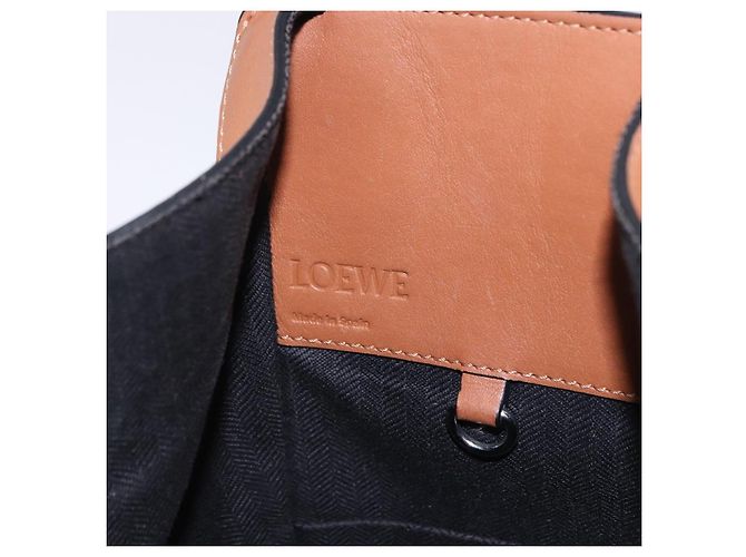 LOEWE Hammock Small Hand Bag Leather 2way Brown Silver - vista 20