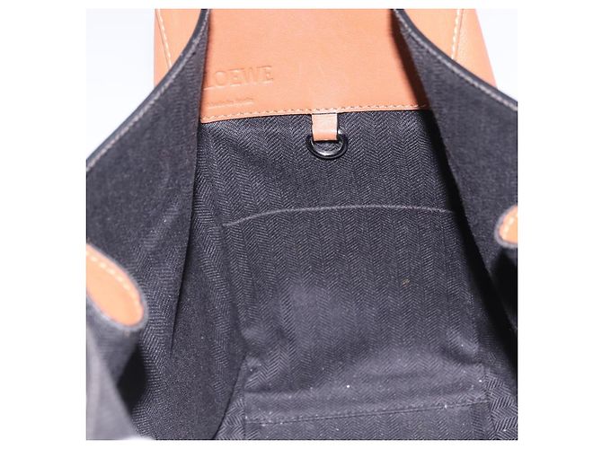 LOEWE Hammock Small Hand Bag Leather 2way Brown Silver - vista 21