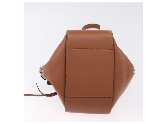 LOEWE Hammock Small Hand Bag Leather 2way Brown Silver - vista 6