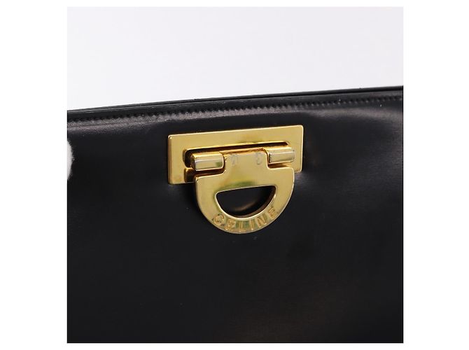 Céline CELINE Shoulder Bag Leather Black Gold - vista 14