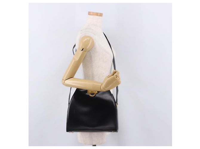 Céline CELINE Shoulder Bag Leather Black Gold - vista 25