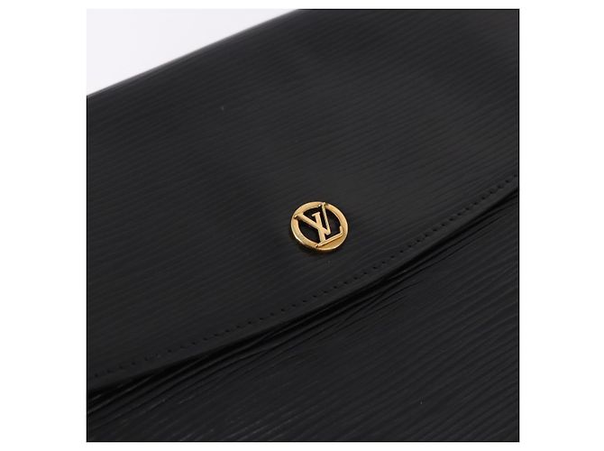 LOUIS VUITTON Epi Montaigne 27 Clutch Bag Black M52652 LV - vista 17