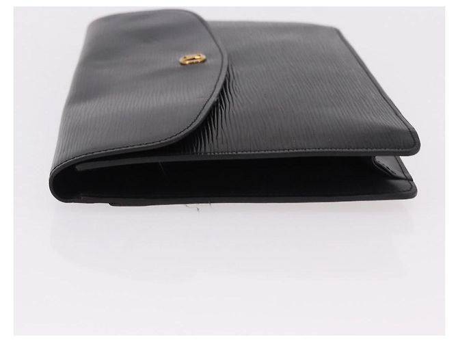LOUIS VUITTON Epi Montaigne 27 Clutch Bag Black M52652 LV - vista 4