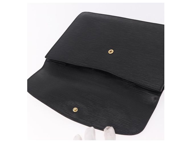 LOUIS VUITTON Epi Montaigne 27 Clutch Bag Black M52652 LV - vista 8