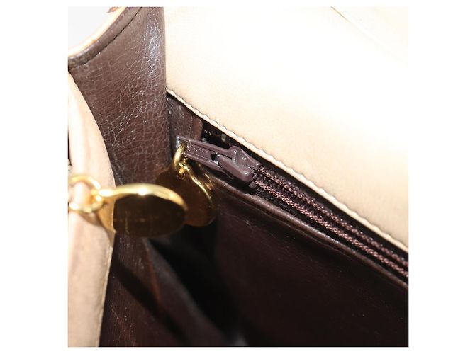 CHANEL Matelasse Chain Shoulder Bag Lamb Skin Beige Gold CC - vista 24