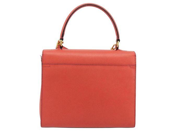 Céline CELINE Hand Bag Leather 2way Red Gold - vista 2