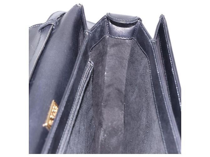GUCCI Shoulder Bag Leather Black Gold - vista 18
