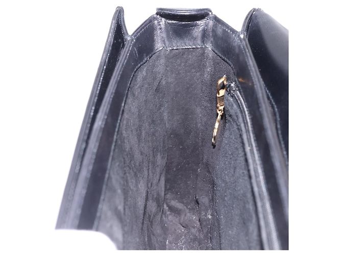 GUCCI Shoulder Bag Leather Black Gold - vista 19