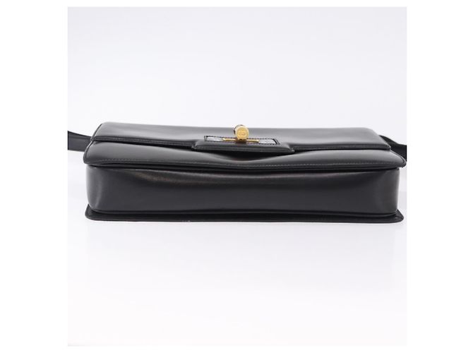 GUCCI Shoulder Bag Leather Black Gold - vista 9