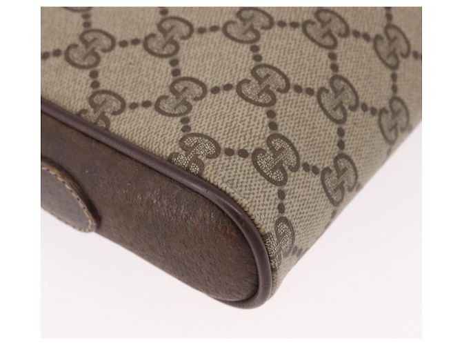 GUCCI GG Supreme Web Sherry Line Bag PVC Beige Gold 116 02 089 - vista 10