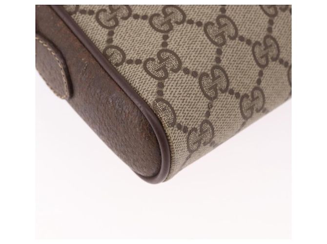 GUCCI GG Supreme Web Sherry Line Bag PVC Beige Gold 116 02 089 - vista 12