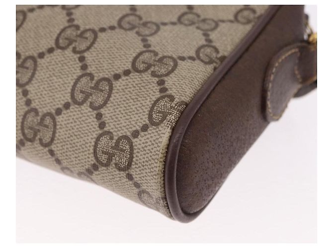 GUCCI GG Supreme Web Sherry Line Bag PVC Beige Gold 116 02 089 - vista 13