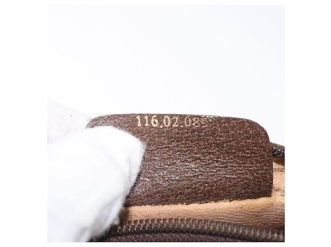 GUCCI GG Supreme Web Sherry Line Bag PVC Beige Gold 116 02 089 - vista 21