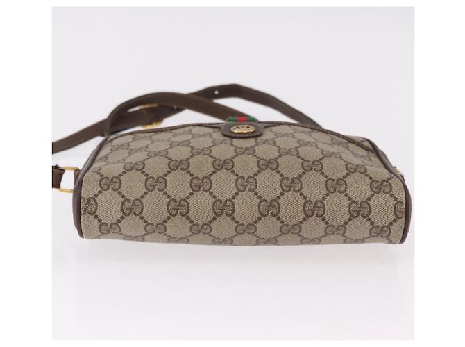 GUCCI GG Supreme Web Sherry Line Bag PVC Beige Gold 116 02 089 - vista 9