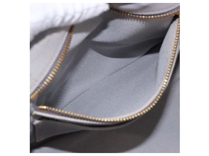 PRADA Canapa PM Hand Bag Canvas 2way Gray Gold - vista 23