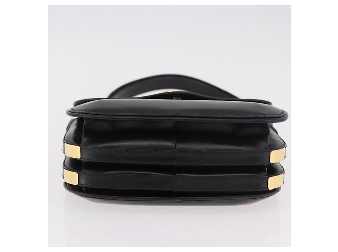 GUCCI Handtasche Leder Schwarz Gold - Ansicht 9
