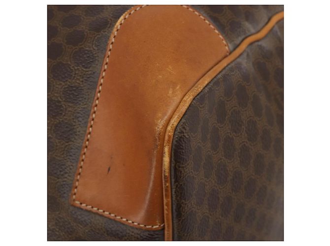 Céline CELINE Macadam Canvas Boston Bag PVC Leather Brown Gold - vista 15