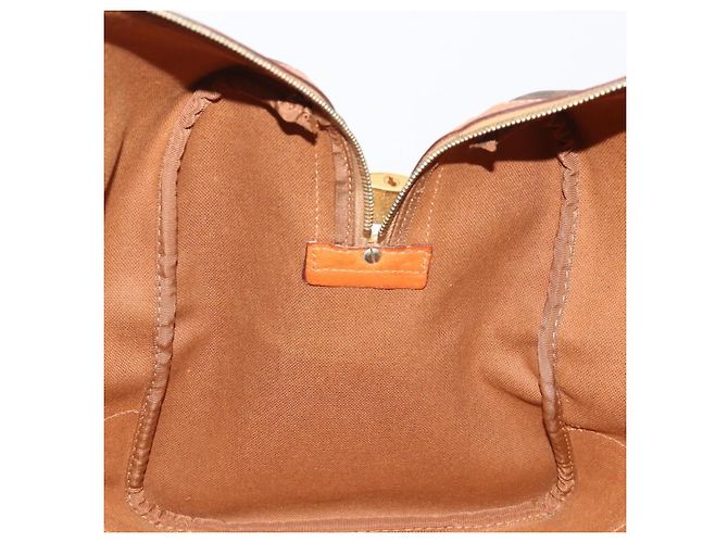 Céline CELINE Macadam Canvas Boston Bag PVC Leather Brown Gold - vista 22
