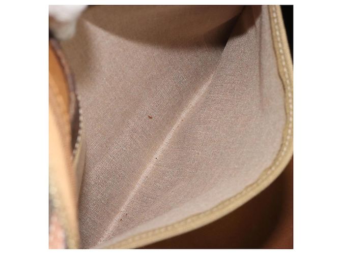 Céline CELINE Macadam Canvas Boston Bag PVC Leather Brown Gold - vista 24