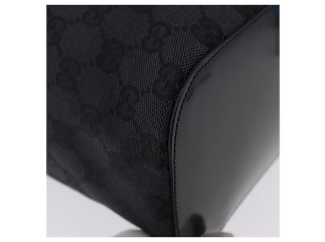 GUCCI GG Canvas Shoulder Bag Black Silver 001 3750 - vista 10