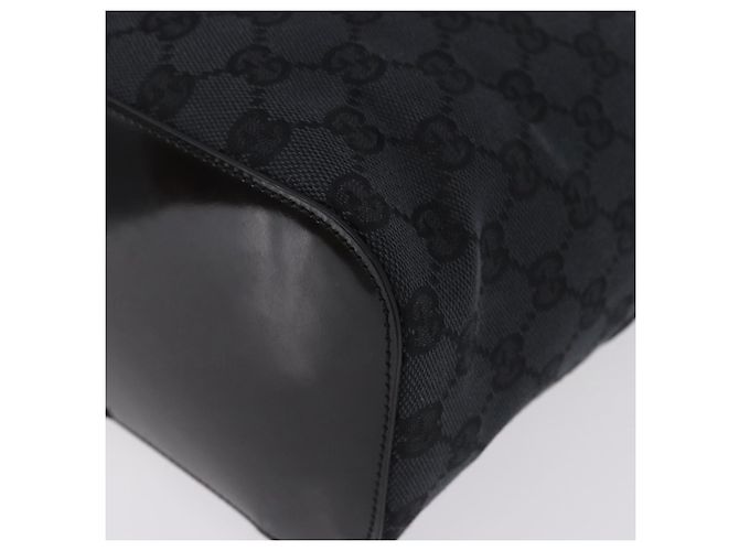 GUCCI GG Canvas Shoulder Bag Black Silver 001 3750 - vista 11