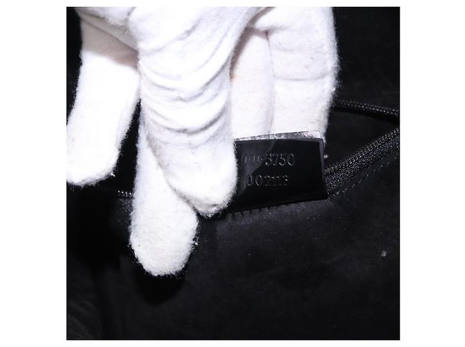 GUCCI GG Canvas Shoulder Bag Black Silver 001 3750 - vista 20