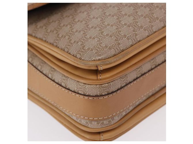 Céline CELINE Macadam Canvas Shoulder Bag Beige Gold - vista 15