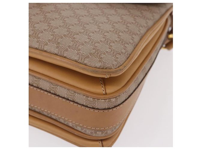 Céline CELINE Macadam Canvas Shoulder Bag Beige Gold - vista 16