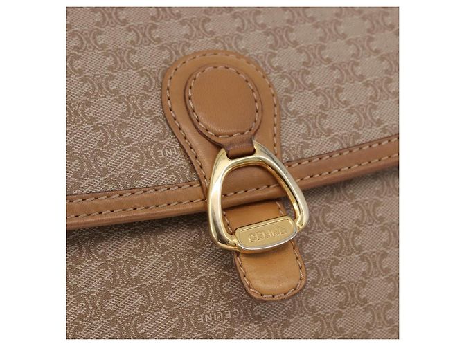 Céline CELINE Macadam Canvas Shoulder Bag Beige Gold - vista 19