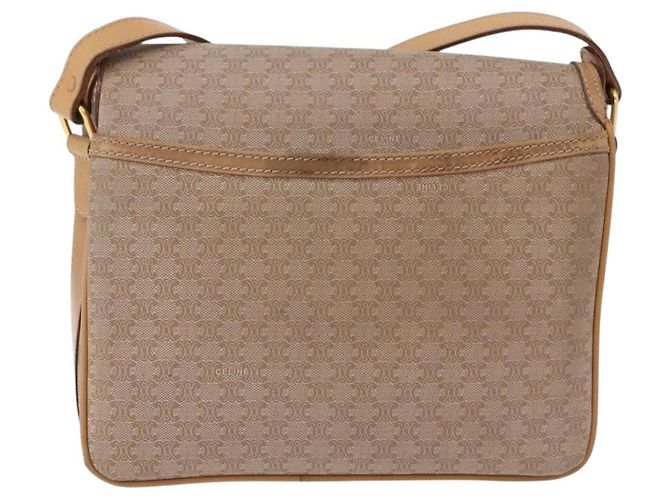 Céline CELINE Macadam Canvas Shoulder Bag Beige Gold - vista 2