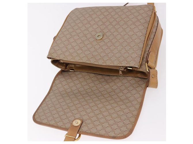 Céline CELINE Macadam Canvas Shoulder Bag Beige Gold - vista 20