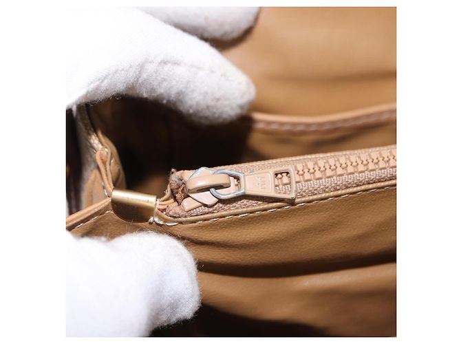 Céline CELINE Macadam Canvas Shoulder Bag Beige Gold - vista 26