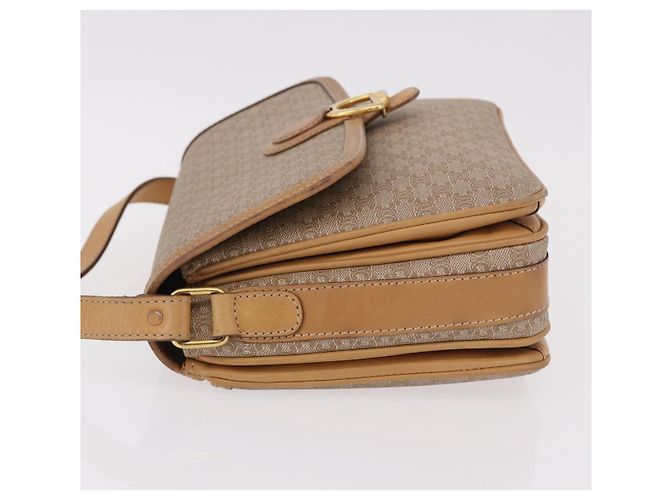 Céline CELINE Macadam Canvas Shoulder Bag Beige Gold - vista 5