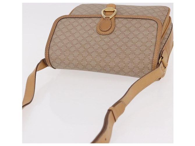 Céline CELINE Macadam Canvas Shoulder Bag Beige Gold - vista 7