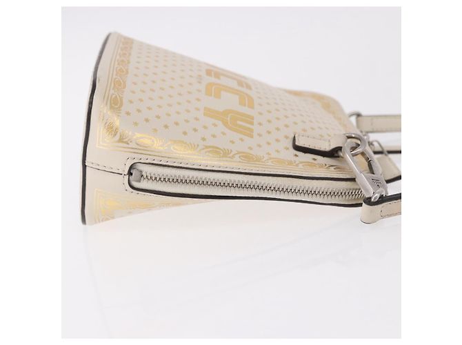 GUCCI Shoulder Bag Leather White Silver 511189 - vista 4