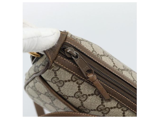GUCCI GG Supreme Schultertasche PVC Leder Beige Goldfarben 89 02 032 - Ansicht 14
