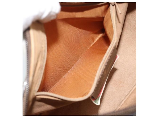 GUCCI GG Supreme Schultertasche PVC Leder Beige Goldfarben 89 02 032 - Ansicht 20