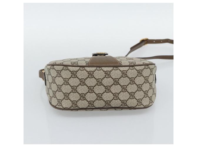 GUCCI GG Supreme Schultertasche PVC Leder Beige Goldfarben 89 02 032 - Ansicht 9