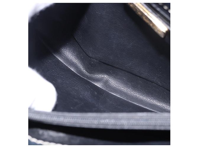 SAINT LAURENT Shoulder Bag Leather Navy Gold - vista 20