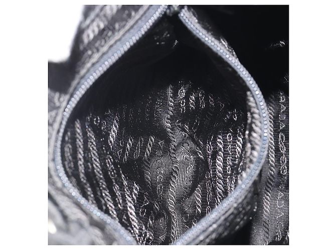 PRADA Backpack Nylon Black Silver - view 26